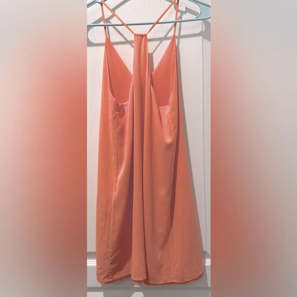 REVOLVE | Alice + Olivia Sleeveless Fierra Mini Cami Dress in Coral